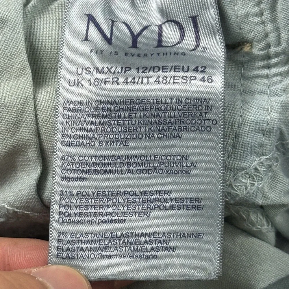 NYDJ Jeans Women's‎ 31 Blue Marilyn Straight Stretch Mid Rise Medium Wash Denim - Picture 4 of 10